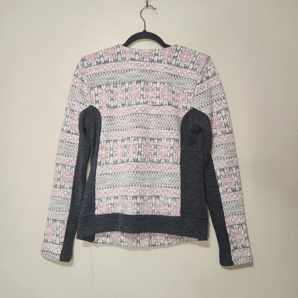 Lucky Brand Southwestern Aztec Asymmetrical Zip Up Jacket Size MEDIUM NWT‎